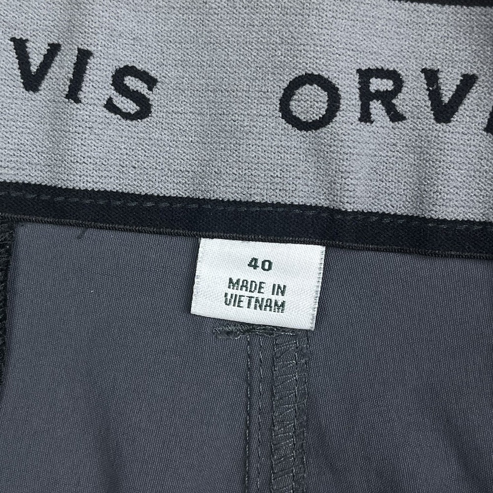 Orvis Tech Pants Mens 40 Hiking Nylon Stretch Water Repellent Gray 5 Pocket - Picture 3 of 11